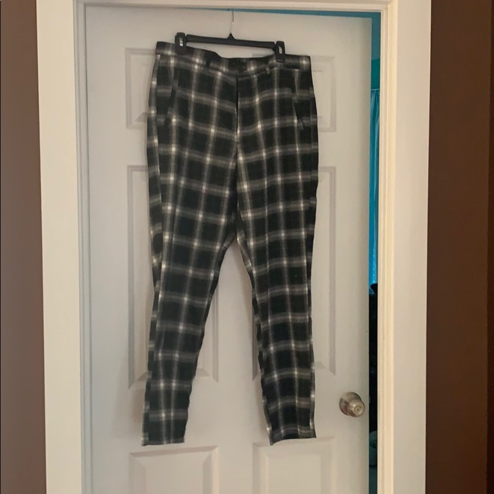Men’s Plaid Shein Pants